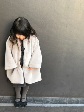 「おんなのこコーデ」｜「アイテム（その他アウター）」を使った、aiiiiirinさん（キッズ・110cm）の秋コーディネート