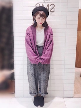 「シンプルおしゃれが好き」｜「アイテム（スリッポン）」を使った、Misaki Makiさん（レディース・149cm）の冬コーディネート