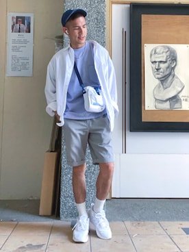 「plain-me（プレインミー）のアイテム（財布/小物）」を使った、lankaiopenさん（メンズ・173cm）の春コーディネート