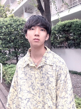 「MINUS（マイナス）のアイテム（アクセサリー）」を使った、Yackleさん（メンズ・167cm）の秋コーディネート