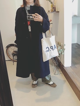 「ミッキー」｜「アイテム（バレエシューズ）」を使った、iigg☺︎さん（レディース・154cm）の冬コーディネート
