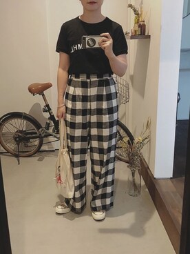 「GOOD ROCK SPEED（グッドロックスピード）のアイテム（バッグ）」を使った、iigg☺︎さん（レディース・154cm）の夏コーディネート