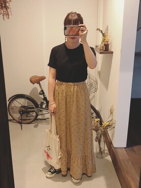 「GOOD ROCK SPEED（グッドロックスピード）のアイテム（バッグ）」を使った、iigg☺︎さん（レディース・154cm）の秋コーディネート