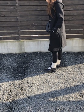 「白ソックス」｜iigg☺︎さん（レディース・154cm）の冬コーディネート