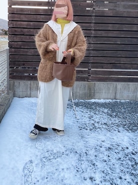 「タートルネック」｜「アイテム（水着/着物・浴衣）」を使った、iigg☺︎さん（レディース・154cm）の冬コーディネート