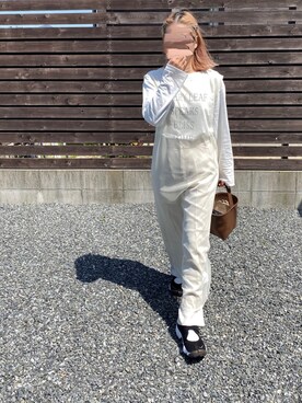 「LOWRYS FARM（ローリーズファーム）のセンタープレスカラーフレアパンツ　870189（その他パンツ）」を使った、iigg☺︎さん（レディース・154cm）の春コーディネート