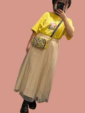 「Dr. Martens（ドクターマーチン）のDr.ﾏｰﾁﾝ　1460　8ホール（ブーツ）」を使った、エリザベスさん（レディース・150cm）の春コーディネート