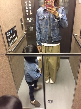 「SEVENDAYS=SUNDAY（セブンデイズサンデイ）のアイテム（チノパンツ）」を使った、kanaさん（レディース・152cm）の秋コーディネート