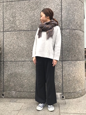 「koe（コエ）のアイテム」を使った、krさん（レディース・156cm）の冬コーディネート