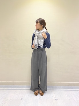 「アイテム（ストール/ショール）」を使った、krさん（レディース・156cm）の冬コーディネート