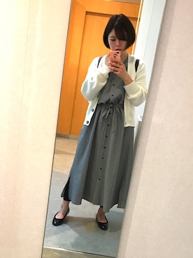 「KBF+」｜「アイテム（バレエシューズ）」を使った、はる◟̊◞̊さん（レディース・156cm）の秋コーディネート