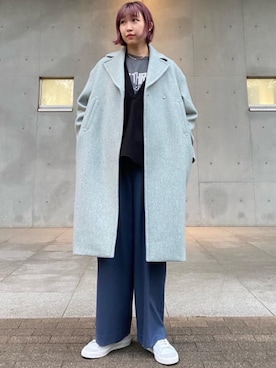 Saki Tomitaさん（レディース・168cm）の冬コーディネート