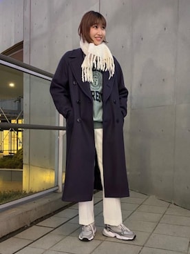 Saki Tomitaさん（レディース・168cm）の冬コーディネート