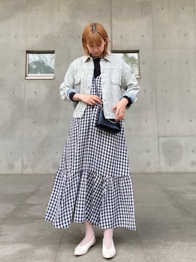 Saki Tomitaさん（レディース・169cm）の春コーディネート