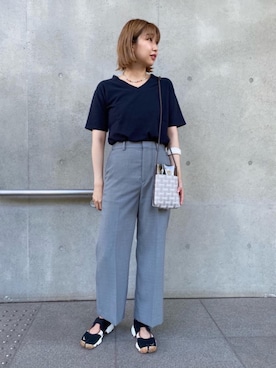 Saki Tomitaさん（レディース・169cm）の夏コーディネート