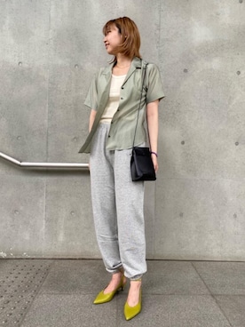 「ARRUM（アールム）のアイテム」を使った、Saki Tomitaさん（レディース・169cm）の夏コーディネート