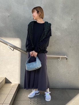 Saki Tomitaさん（レディース・169cm）の冬コーディネート