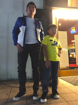 「DIESEL×coca cola」｜高崎保典さん（メンズ・177cm）の秋コーディネート