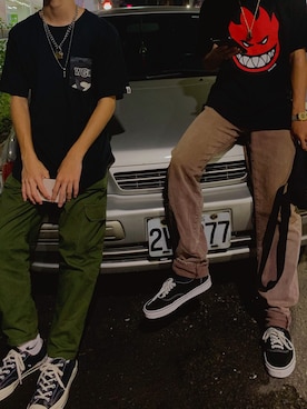 「spitfire（スピットファイア）のアイテム」を使った、登さん（メンズ・165cm）の夏コーディネート