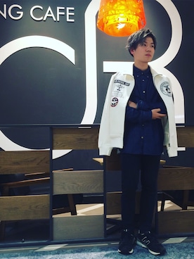 「アイテム（ジャージ）」を使った、takuroさん（メンズ・163cm・20代）の冬コーディネート