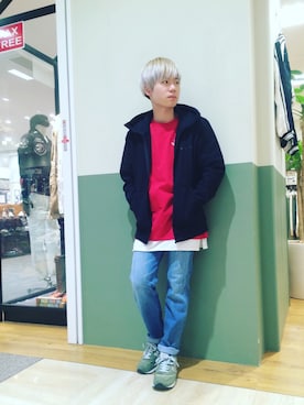 「TYPE BLUE（タイプブルー）のアイテム（パンツ）」を使った、takuroさん（メンズ・163cm）の冬コーディネート