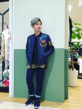「TYPE BLUE（タイプブルー）のアイテム」を使った、takuroさん（メンズ・163cm）の冬コーディネート