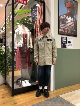 「TYPE BLUE（タイプブルー）のアイテム（パンツ）」を使った、takuroさん（メンズ・163cm）の春コーディネート
