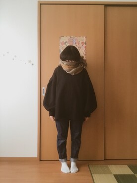 「rough（ラフ）のアイテム」を使った、きいろいみみずさん（レディース・149cm）の冬コーディネート