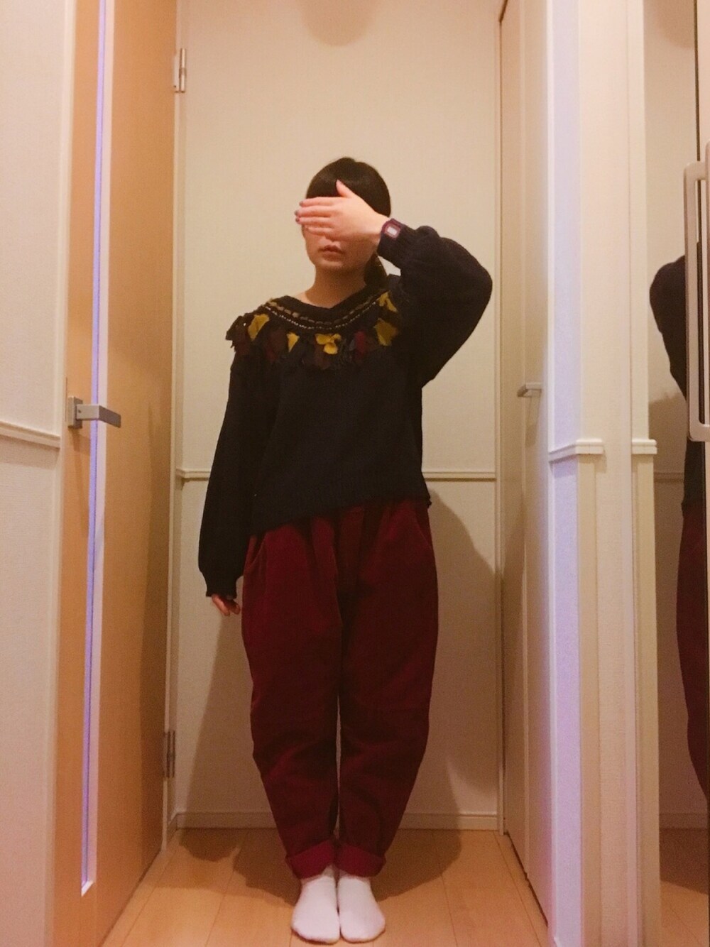 きいろいみみず｜rivet & surgeのニット・セーターを使ったコーディネート WEAR