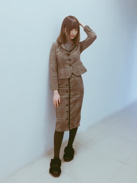 Crystalさん（レディース・171cm）の冬コーディネート