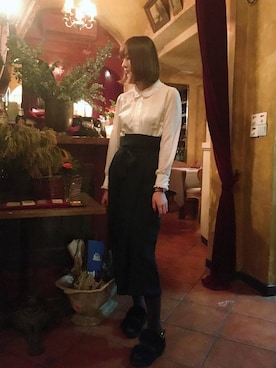 Crystalさん（レディース・171cm）の冬コーディネート