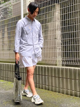 「Sinfu（シンフ）のアイテム」を使った、RINTAROさん（メンズ・170cm）の夏コーディネート