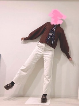 「アクティブ」｜「アイテム（デニムパンツ）」を使った、RFさん（レディース・165cm）の春コーディネート