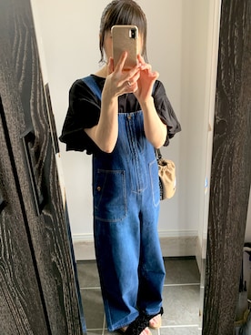 「cepo（セポ）のアイテム（オールインワン・サロペット）」を使った、JcoRo☀︎さん（レディース・158cm）の夏コーディネート