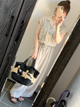 「CRYSTAL BALL（クリスタルボール）のアイテム」を使った、JcoRo☀︎さん（レディース・158cm）の夏コーディネート