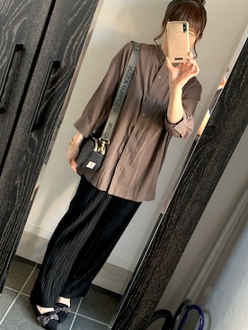 「e.r.g*（イーアールジー）のアイテム」を使った、JcoRo☀︎さん（レディース・158cm）の秋コーディネート