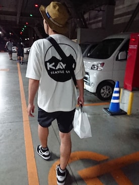 「SHIPS JET BLUE（シップスジェットブルー）のアイテム（Tシャツ/カットソー）」を使った、ちゅうさん（メンズ・173cm）の夏コーディネート