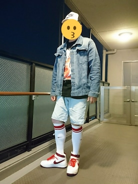 「アイテム（レッグウェア）」を使った、sinさん（メンズ・172cm）の春コーディネート