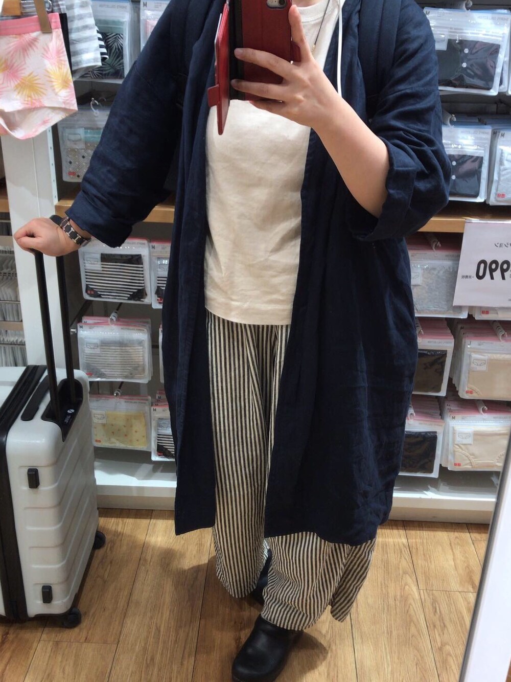 UNIQLO（ユニクロ）の「WOMEN ダブルフェイスプルオーバー（7分袖）（T