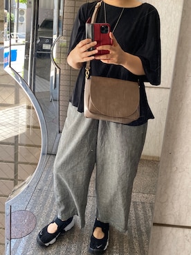 「Sunny clouds（サニークラウズ）のアイテム」を使った、ゆうき。さん（レディース・159cm）の夏コーディネート