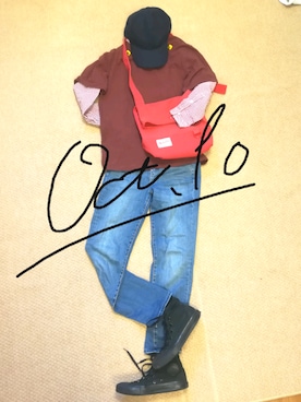 「Relate（リレート）のアイテム」を使った、みどりいろのたねさん（レディース・157cm）の秋コーディネート