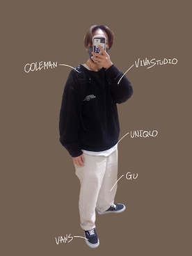 「VIVASTUDIO（ビバスタジオ）のアイテム」を使った、ケイさん（レディース・151cm）の冬コーディネート