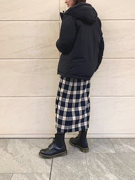 「URBAN RESEARCH Sonny Label（アーバンリサーチサニーレーベル）のアイテム（ダウンジャケット/コート）」を使った、みなみんさん（レディース・163cm）の冬コーディネート