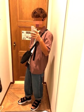 「FILA（フィラ）のアイテム（サンダル）」を使った、yutoさん（メンズ・181cm）の夏コーディネート