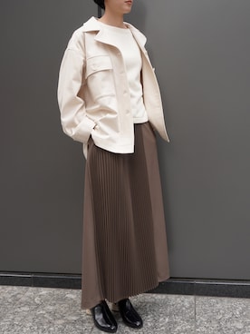 「SIPULI（シプリ）のアイテム（ジャケット/アウター）」を使った、SIPULI_officialさん（レディース・163cm）の秋コーディネート