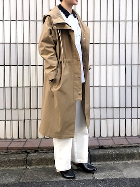 「SIPULI（シプリ）のアイテム（モッズコート）」を使った、SIPULI_officialさん（レディース・163cm）の春コーディネート