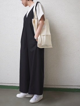 「SIPULI（シプリ）のアイテム（サロペット/オーバーオール）」を使った、SIPULI_officialさん（レディース・163cm）の春コーディネート