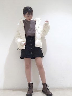 「やっぱりストリートが好き」｜「アイテム（ブルゾン）」を使った、mayuさん（レディース・160cm）の秋コーディネート
