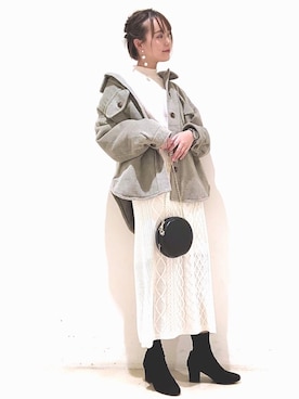 「ORiental TRaffic（オリエンタルトラフィック）のアイテム（ブーツ）」を使った、mayuさん（レディース・160cm）の冬コーディネート