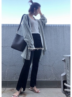 「KOBE LETTUCE（コウベレタス）のアイテム」を使った、mayuさん（レディース・160cm）の春コーディネート